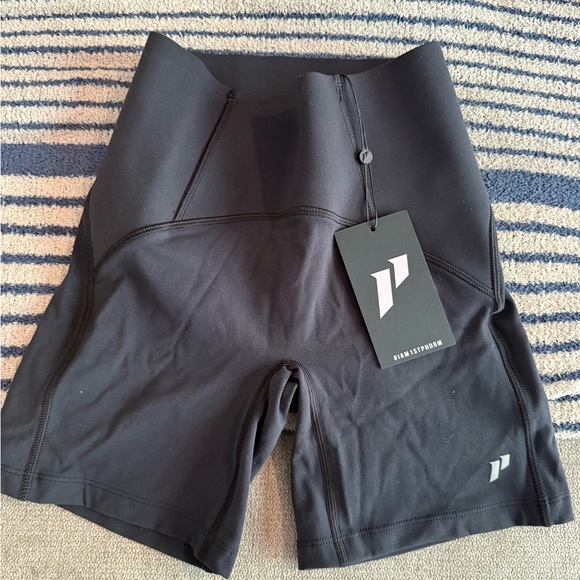 Black High-Waisted Biker Shorts (1st Phorm) - Picture 1 of 3